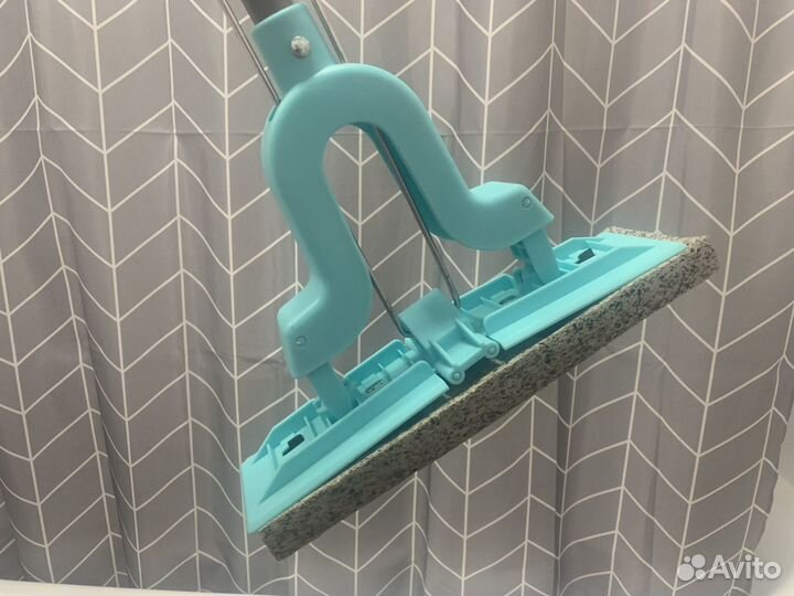 Швабра с бесконт. отжимом, телескопическая ручка