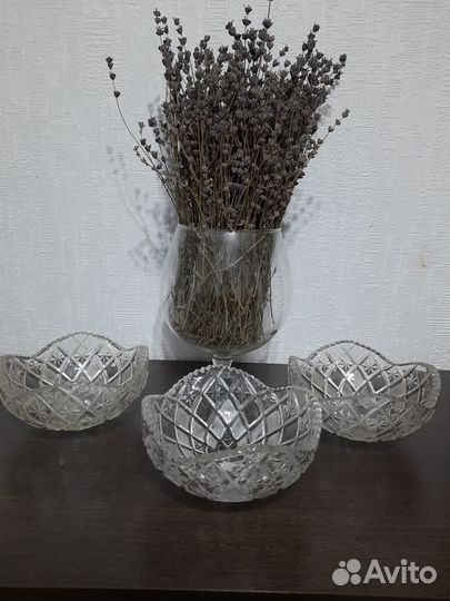 Ваза хрустальная