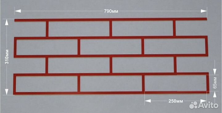 Трафарет под кирпич