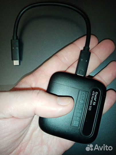 Внешний SDD Crucial X6 Portable 4TB ct4000x6ssd9