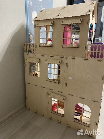 Домик кукольный 3 этажа