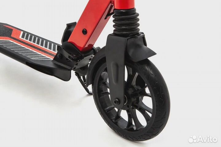 Самокат KC scutum ручн. тормоз. красный