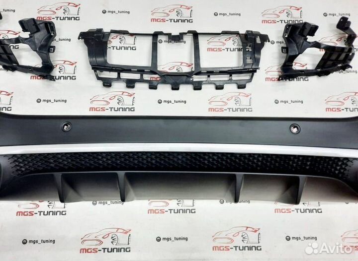 Диффузор с черными насадками 63 на GLS-Class X167