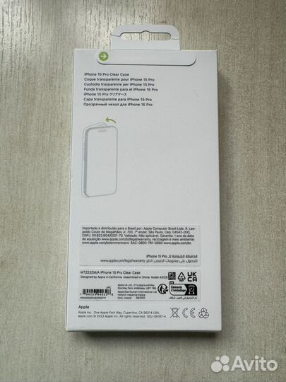 Apple Clear Case MagSafe для iPhone 15 Pro