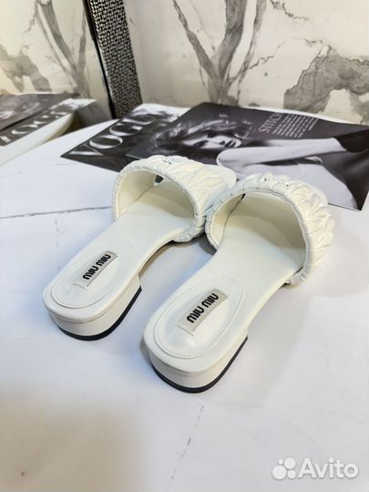 Шлепанцы женские miu miu 39