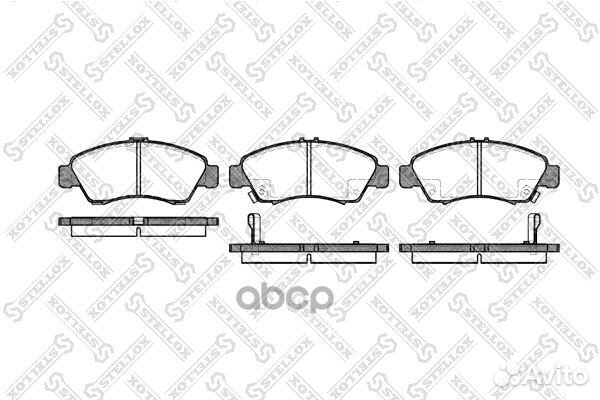 430 002BSX колодки дисковые п. с антискрип. пл