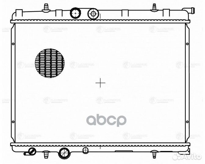 Радиатор peugeot 206 (98) M/A LRc20G1 luzar