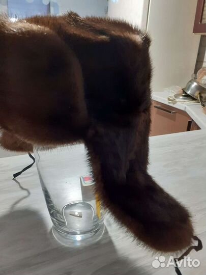 Мужская шапка норка цельная