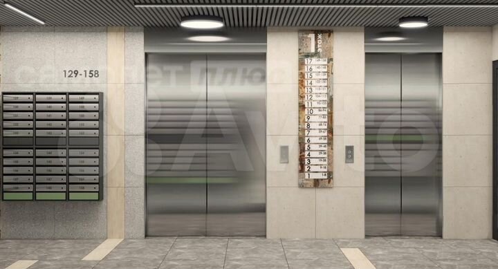 1-к. квартира, 43,3 м², 6/17 эт.