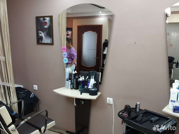 Зеркало в парикмахерскую 2ш