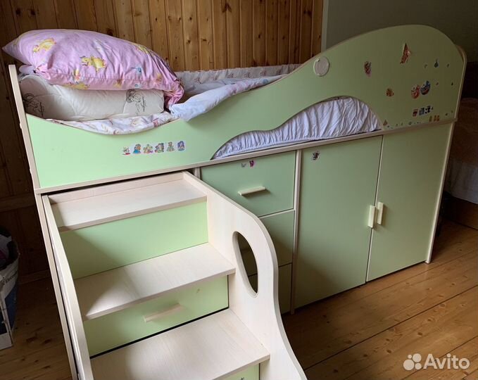 Кровать чердак Бамбини