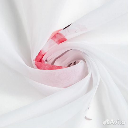 Новый комплект тюля Этель Фламинго