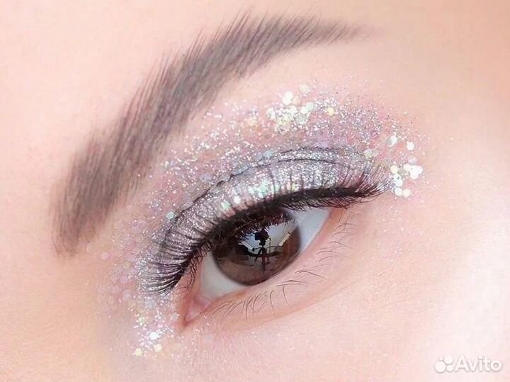 Жидкие тени для глаз с глиттером/блестками ushas