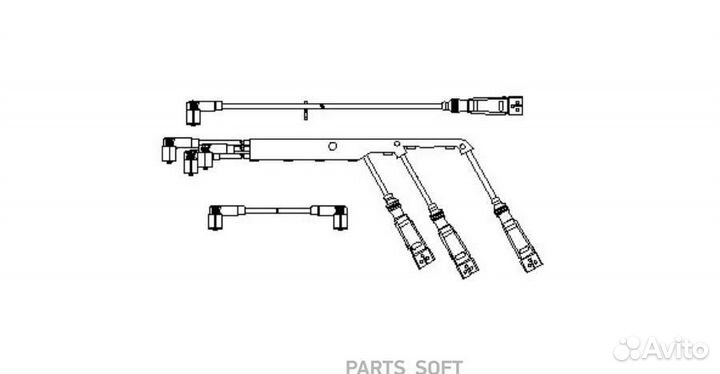 Bremi 923/100 Провода в/в к-т Skoda Octavia 1.6/VW