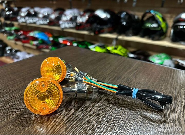 Поворотники хром на мото