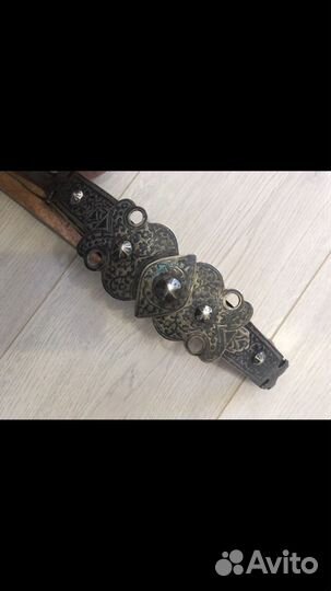 Мельхиор, ремень натуральная кожа оригинал 18-19 в