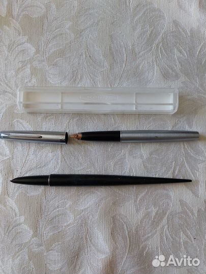 Ручка перьевая поршневая с позолоченным пером СССР