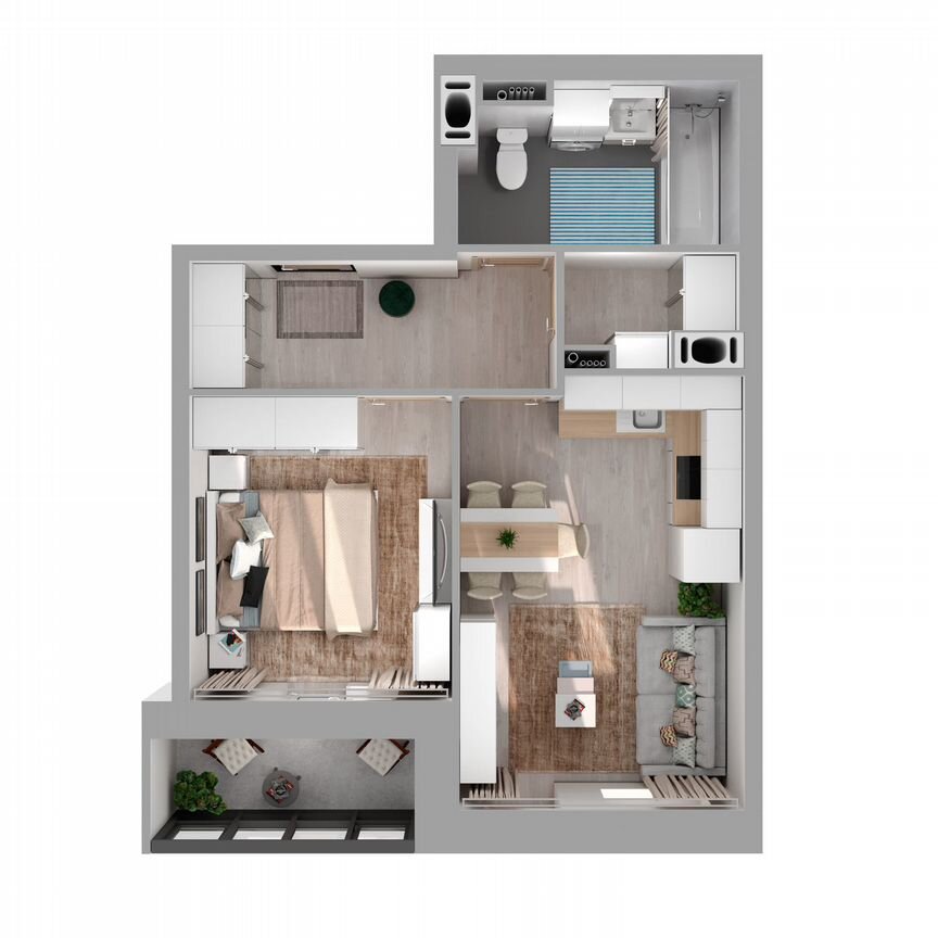 1-к. квартира, 39,4 м², 2/27 эт.