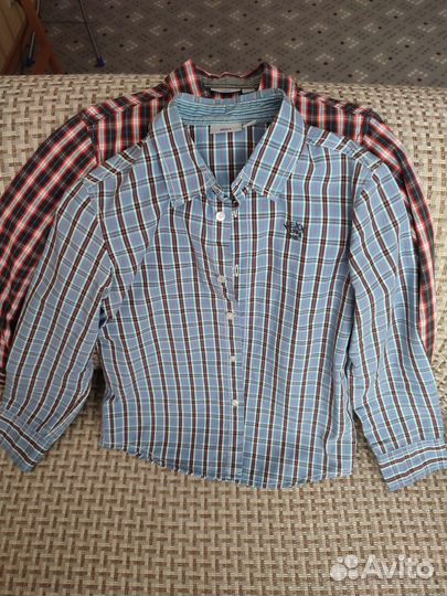 Рубашки мехх на мальчика размер 122-128
