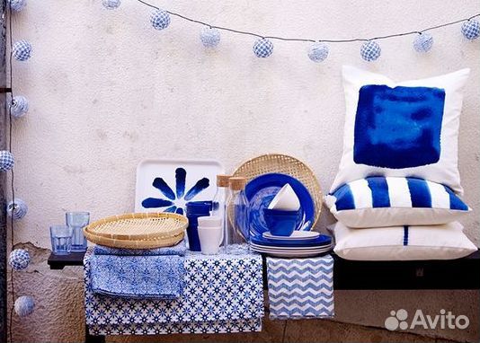 Скатерть дорожка чехлы на подушку IKEA Sommar 2016