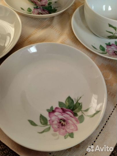 Чайная пара Дулево с деколью