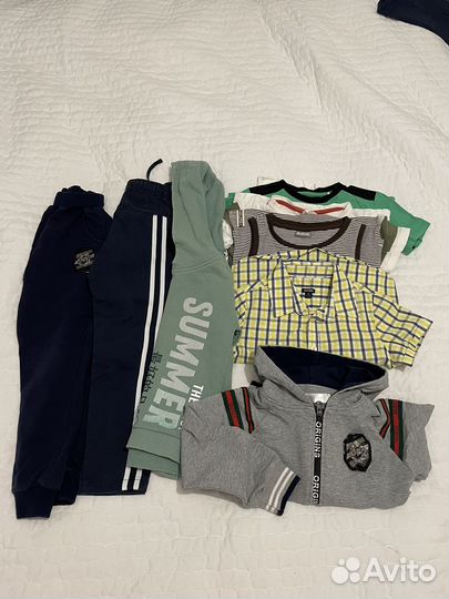 Вещи пакетом на мальчика 110 116