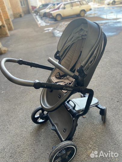 Коляска 2 в 1 эко кожа