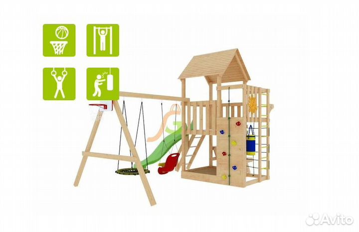 Игровая площадка Спортивный комплекс Крафт Pro 1