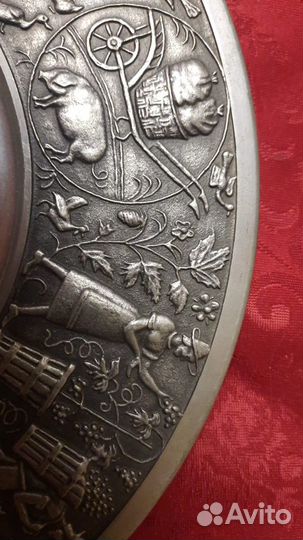 Подарок на юбилей Коллекционная тарелка олово