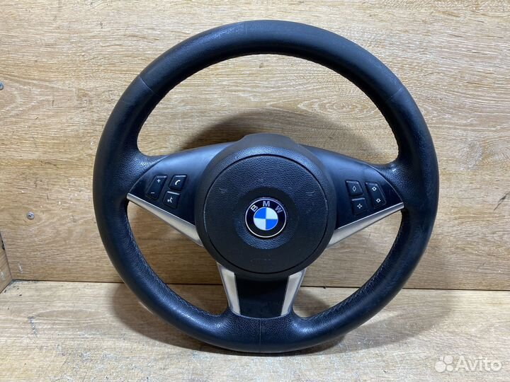 Руль кожаный BMW 5 E60, E61 Sport Арт. 120759