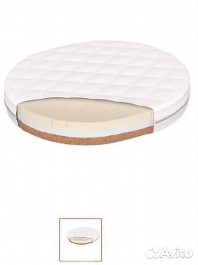 Матрас детский круглый ellipsebed