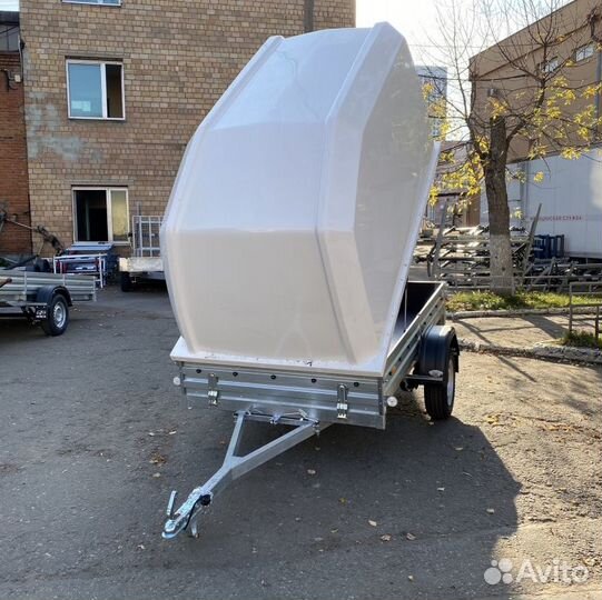 Прицеп с высокой крышкой Н1500мм. Оцинкован