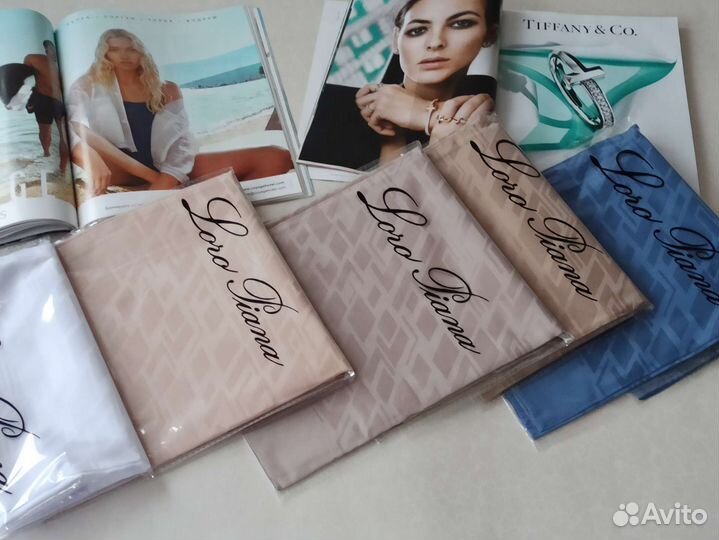 Платок Шелковый однотонный жаккардовый новый