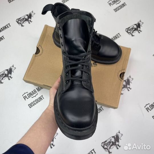 Оригинал 37 eu Dr Martens 1460 Mono Smooth Black