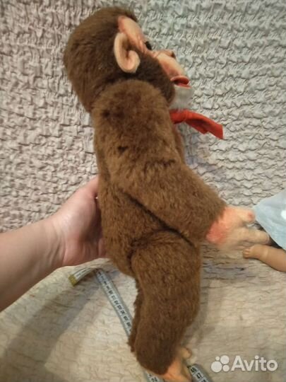 Игрушки мягкие обезьяна ГДР, собака Tsuzipet