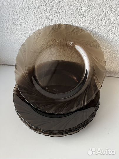 Тарелки 6 шт. стекло Франция