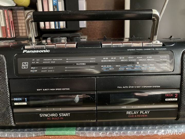 Panasonic RX-FT510 магнитола двухкассетная,AUX