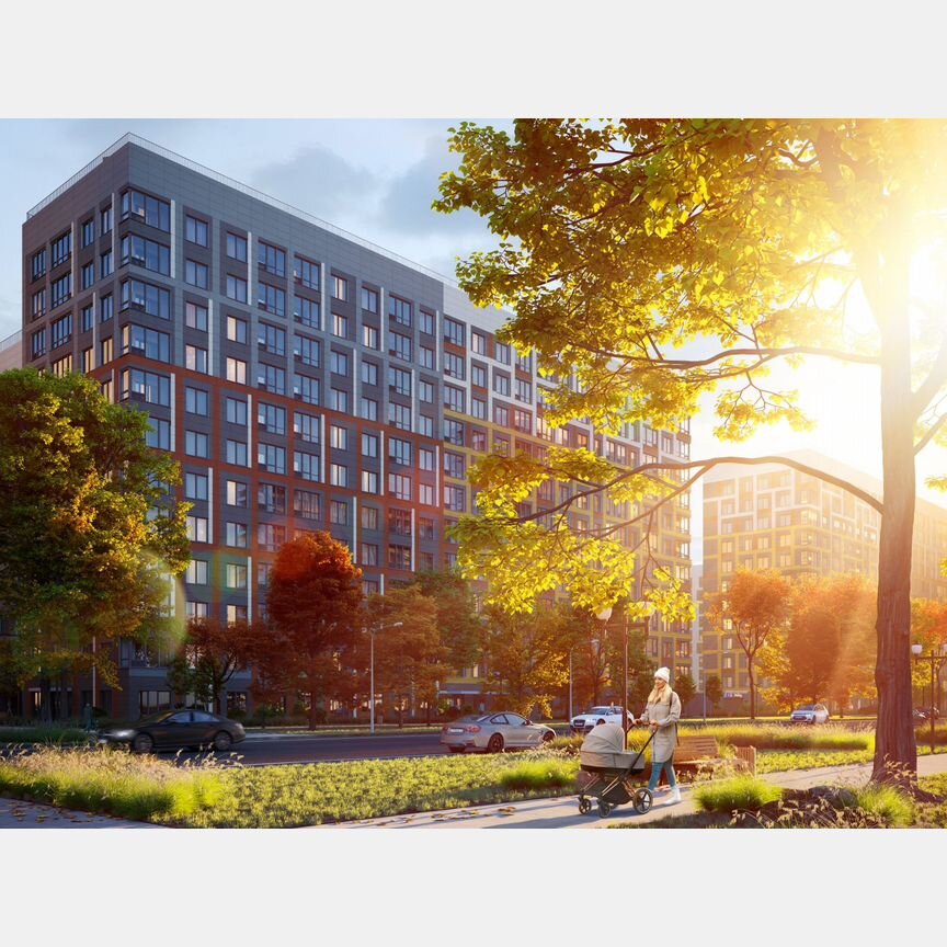 1-к. квартира, 41,1 м², 7/12 эт.