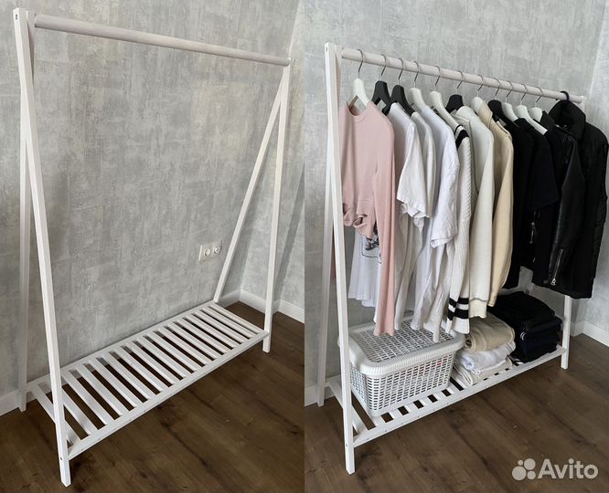 Вешалка напольная/стойка для одежды/рейл