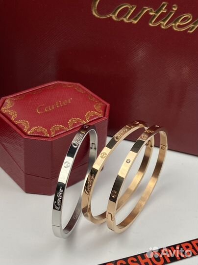 Браслет Cartier love тонкий l