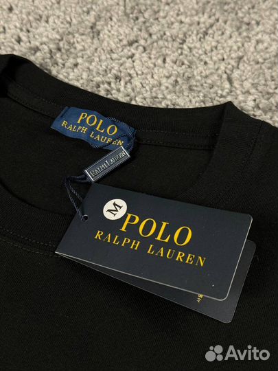 Лонгслив polo ralph lauren черный