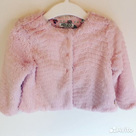 Кардиган куртка Kenzo оригинал для девочки эко мех