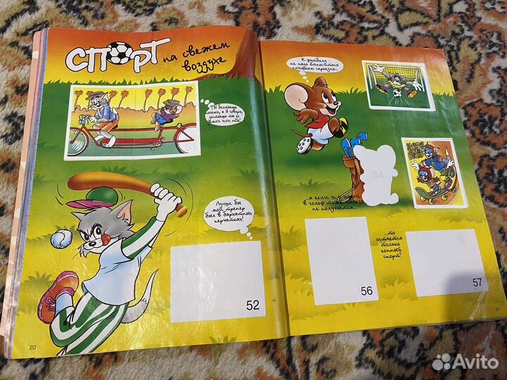 Том и Джерри журнал для наклеек