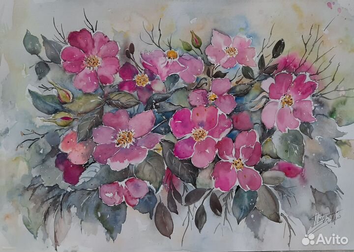 Картина акварелью 30х40, авторская работа