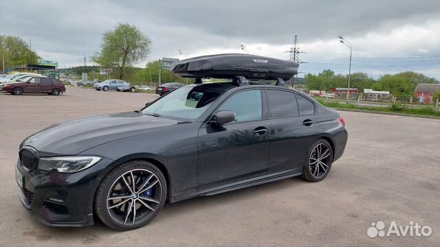 Бокс на крышу Broomer LS черный глянец для BMW