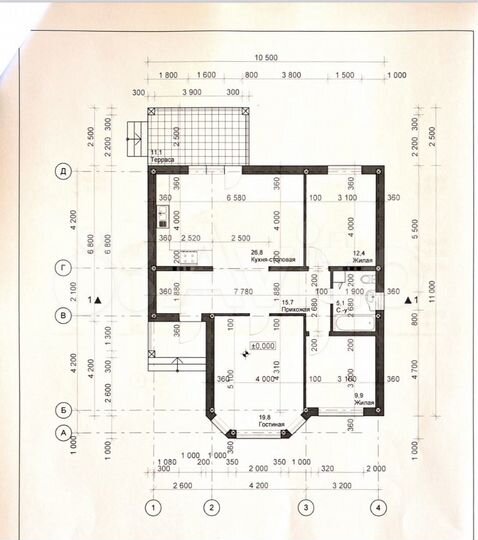 Дом 100 м² на участке 5 сот.