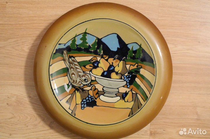 Лксф Тарелка настенная 34см, 1970е года.Отличная