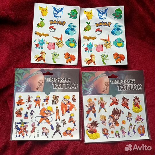Временные тату (цена за все)