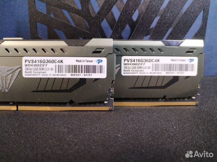 DDR4 16 Gb 3600 Mhz CL14 Patriot Viper Steel