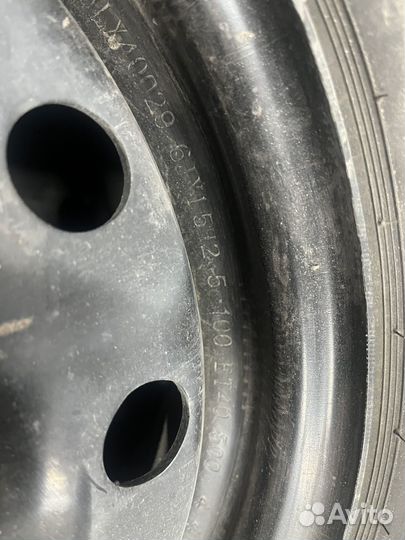 Штампованные диски r15 на новой резине